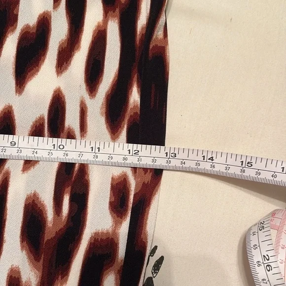 Bold Element Brown and Black Leopard Print Sleeveless Jumpsuit Chain Belt - Picture 14 of 16